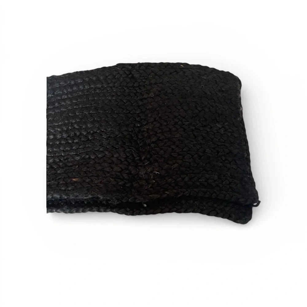 Black Woven Straw table mats